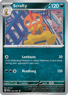 Scrafty (061/091) [Scarlet & Violet: Paldean Fates]-1