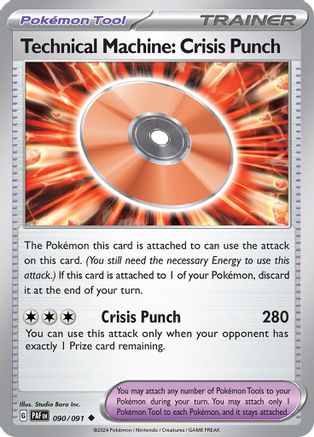 Technical Machine: Crisis Punch (090/091) [Scarlet & Violet: Paldean Fates]-1