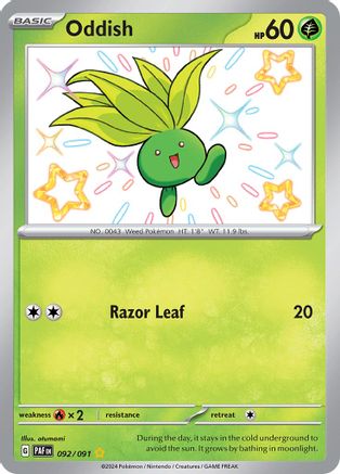 Oddish (092/091) [Scarlet & Violet: Paldean Fates]-1
