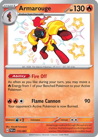 Armarouge (115/091) [Scarlet & Violet: Paldean Fates]-1