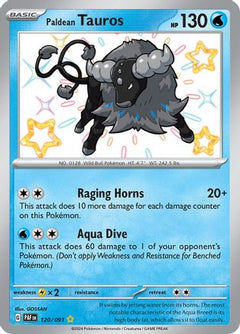 Paldean Tauros (120/091) [Scarlet & Violet: Paldean Fates]-1