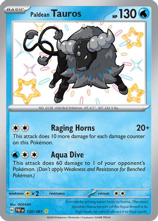 Paldean Tauros (120/091) [Scarlet & Violet: Paldean Fates]-1