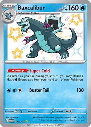 Baxcalibur (130/091) [Scarlet & Violet: Paldean Fates]-1