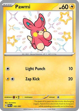 Pawmi (142/091) [Scarlet & Violet: Paldean Fates]-1