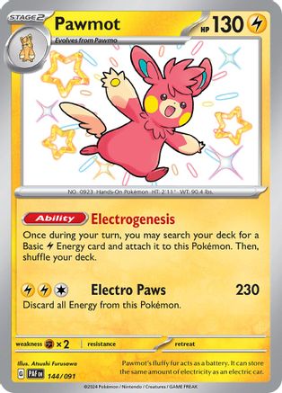Pawmot (144/091) [Scarlet & Violet: Paldean Fates]-1