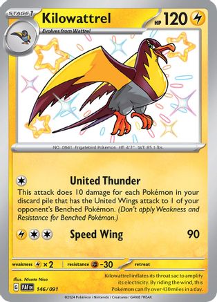 Kilowattrel (146/091) [Scarlet & Violet: Paldean Fates]-1