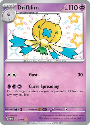 Drifblim (156/091) [Scarlet & Violet: Paldean Fates]-1