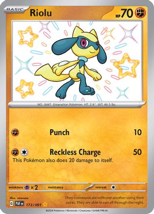 Riolu (173/091) [Scarlet & Violet: Paldean Fates]-1