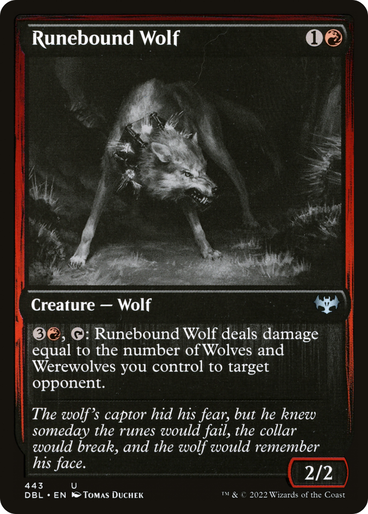 Runebound Wolf [Innistrad: Double Feature]-1