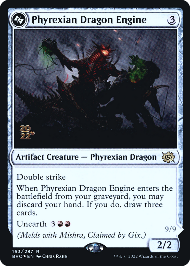 Phyrexian Dragon Engine [The Brothers' War Prerelease Promos]-1