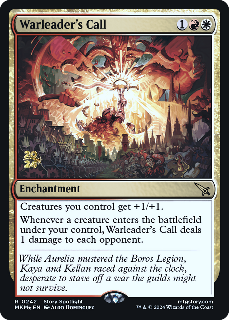 Warleader's Call (PRE-242) - Murders at Karlov Manor Promos Foil-1