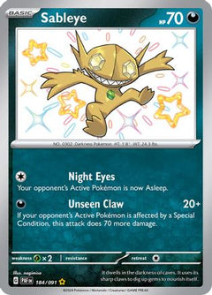 Sableye (184/091) [Scarlet & Violet: Paldean Fates]-1