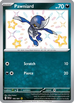 Pawniard (185/091) [Scarlet & Violet: Paldean Fates]-1