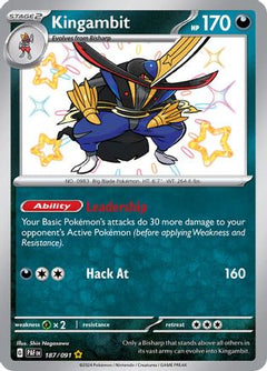 Kingambit (187/091) [Scarlet & Violet: Paldean Fates]-1
