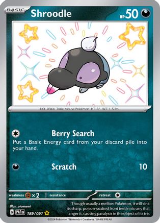 Shroodle (189/091) [Scarlet & Violet: Paldean Fates]-1