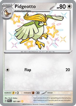 Pidgeotto (197/091) [Scarlet & Violet: Paldean Fates]-1