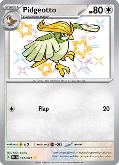 Pidgeotto (197/091) [Scarlet & Violet: Paldean Fates]-1