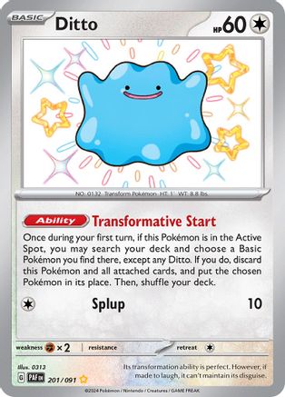 Ditto (201/091) [Scarlet & Violet: Paldean Fates]-1