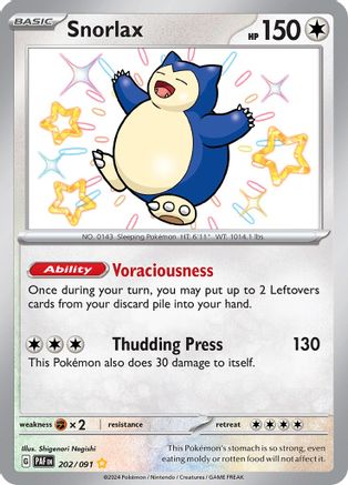 Snorlax (202/091) [Scarlet & Violet: Paldean Fates]-1