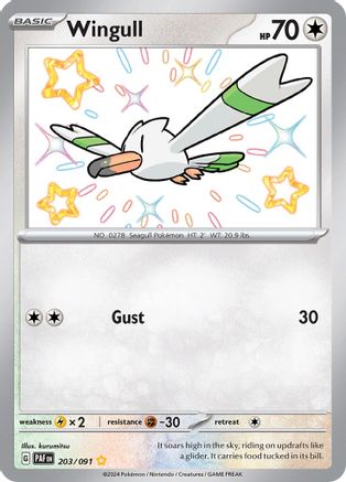 Wingull (203/091) [Scarlet & Violet: Paldean Fates]-1