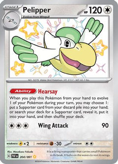 Pelipper (204/091) [Scarlet & Violet: Paldean Fates]-1