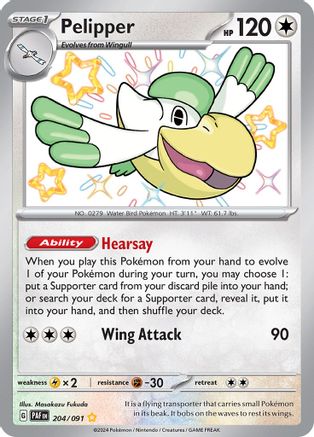 Pelipper (204/091) [Scarlet & Violet: Paldean Fates]-1