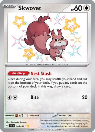 Skwovet (205/091) [Scarlet & Violet: Paldean Fates]-1