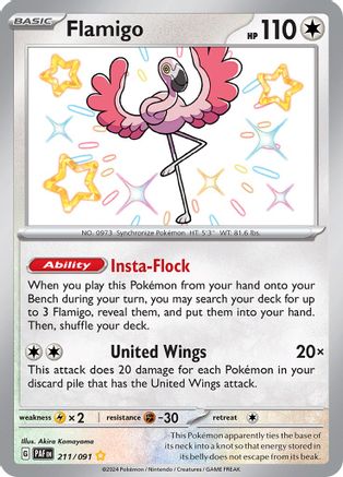 Flamigo (211/091) [Scarlet & Violet: Paldean Fates]-1