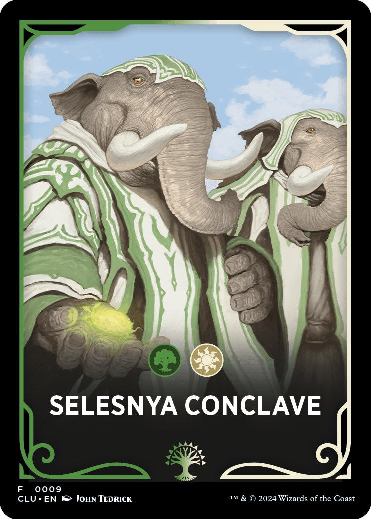 Selesnya Conclave Theme Card [Ravnica: Clue Edition Tokens]-1