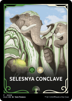 Selesnya Conclave Theme Card [Ravnica: Clue Edition Tokens]-1