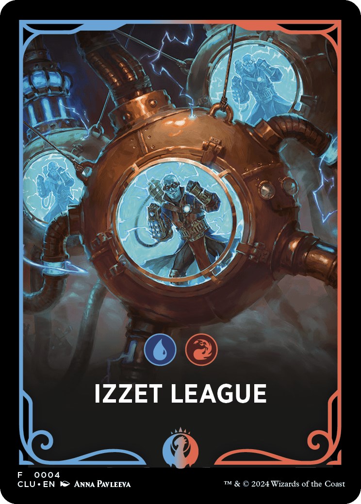 Izzet League Theme Card [Ravnica: Clue Edition Tokens]-1
