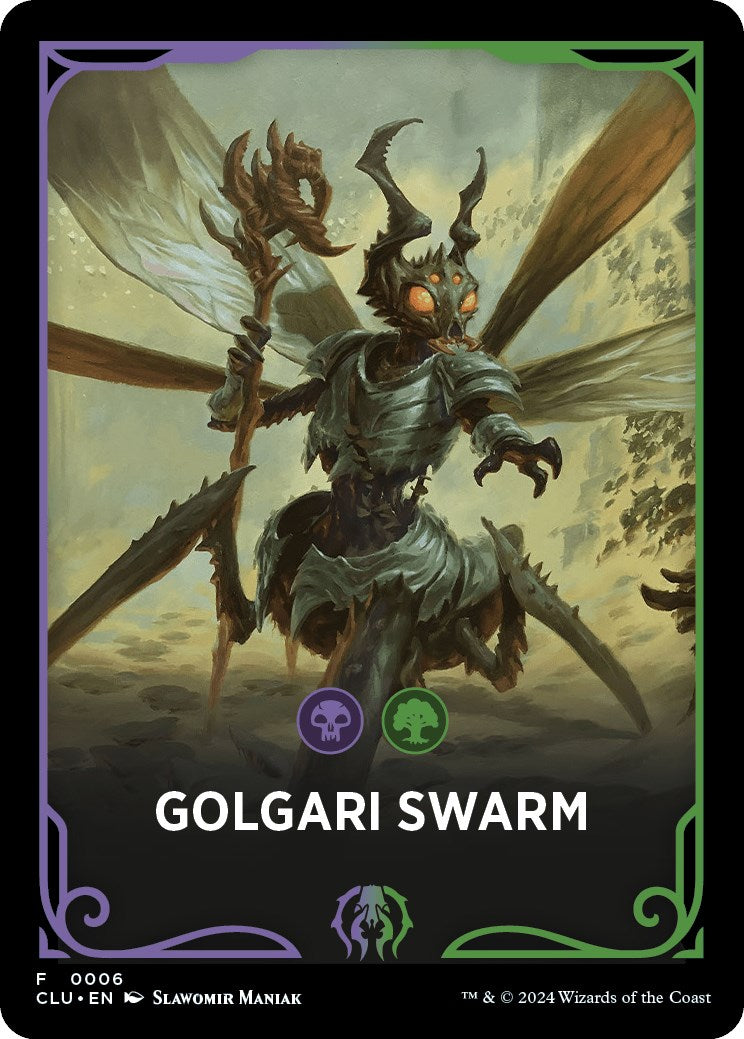 Golgari Swarm Theme Card [Ravnica: Clue Edition Tokens]-1