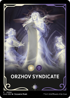 Orzhov Syndicate Theme Card [Ravnica: Clue Edition Tokens]-1