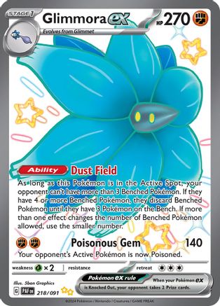Glimmora ex (218/091) [Scarlet & Violet: Paldean Fates]-1