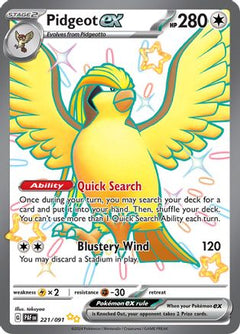 Pidgeot ex (221/091) [Scarlet & Violet: Paldean Fates]-1