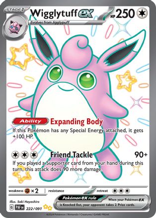 Wigglytuff ex (222/091) [Scarlet & Violet: Paldean Fates]-1