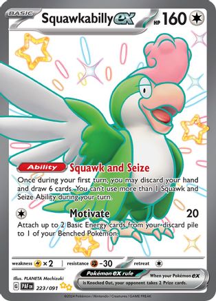 Squawkabilly ex (223/091) [Scarlet & Violet: Paldean Fates]-1