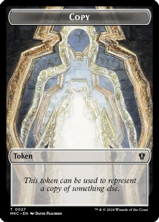 Copy // Zombie Double-Sided Token (MKC-27 // 11) - Commander: Murders at Karlov Manor