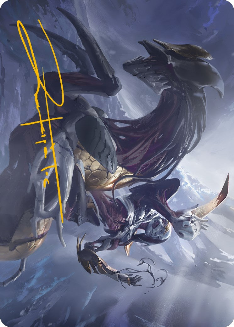 Ria Ivor, Bane of Bladehold Art Card (Gold-Stamped Signature) [Phyrexia: All Will Be One Art Series]-1