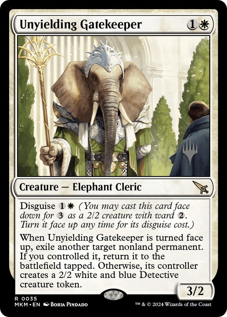 Unyielding Gatekeeper (Promo Pack) [Murders at Karlov Manor Promos]-1
