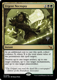 Urgent Necropsy (Promo Pack) [Murders at Karlov Manor Promos]-1
