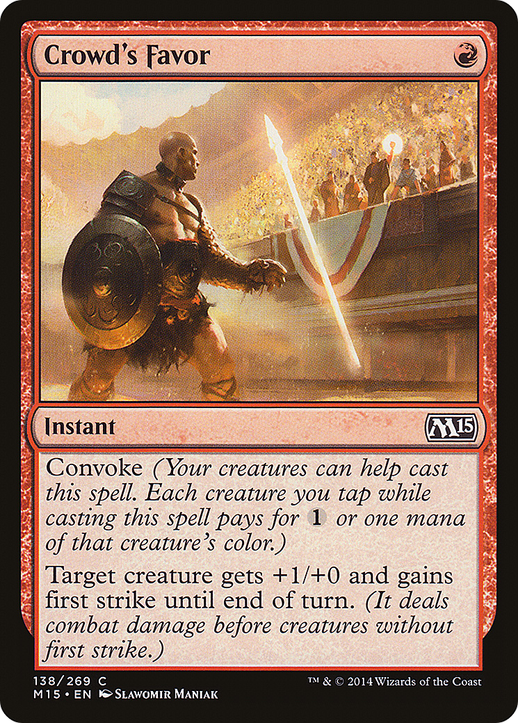 Crowd's Favor [Magic 2015]-1