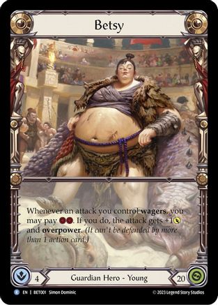 Betsy [BET001] (Heavy Hitters Betsy Blitz Deck)  Rainbow Foil-1