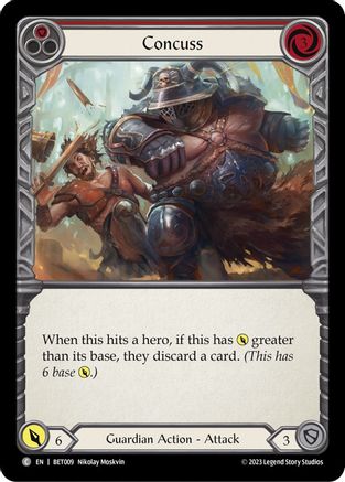 Concuss (Red) [BET009] (Heavy Hitters Betsy Blitz Deck)-1