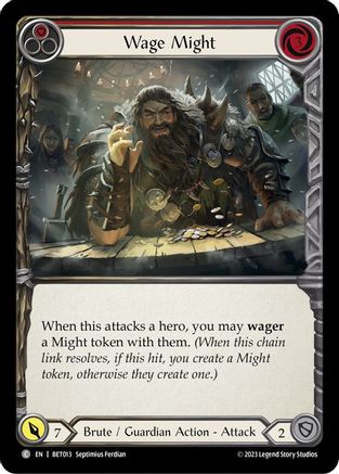 Wage Might (Red) (BET013) - Blitz Deck: Heavy Hitters - Betsy-1