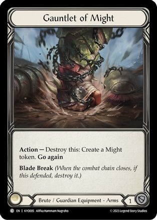 Gauntlet of Might [KYO005] (Heavy Hitters Kayo Blitz Deck)-1