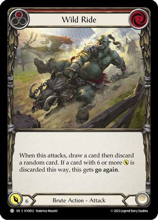 Wild Ride (Red) [KYO012] (Heavy Hitters Kayo Blitz Deck)-1