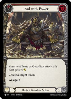 Lead with Power (Red) [KYO013] (Heavy Hitters Kayo Blitz Deck)-1