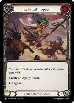 Lead with Speed (Red) [KYO014] (Heavy Hitters Kayo Blitz Deck)-1