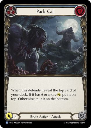 Pack Call (Blue) [KYO024] (Heavy Hitters Kayo Blitz Deck)-1